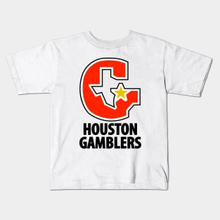 DEFUNCT - HOUSTON GAMBLERS Kids T-Shirt